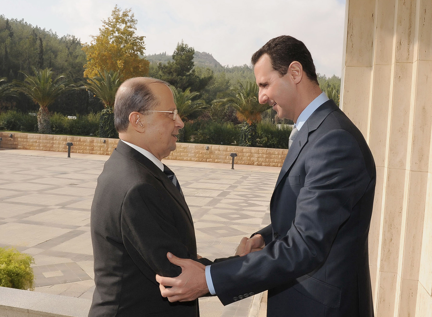 میشل عون - بشار اسد
