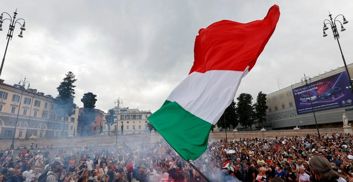 تظاهرات ایتالیا