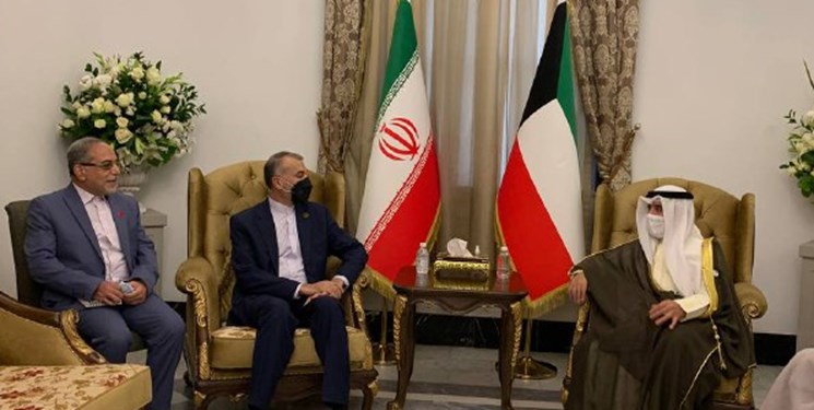 وزرای خارجه ایران و کویت