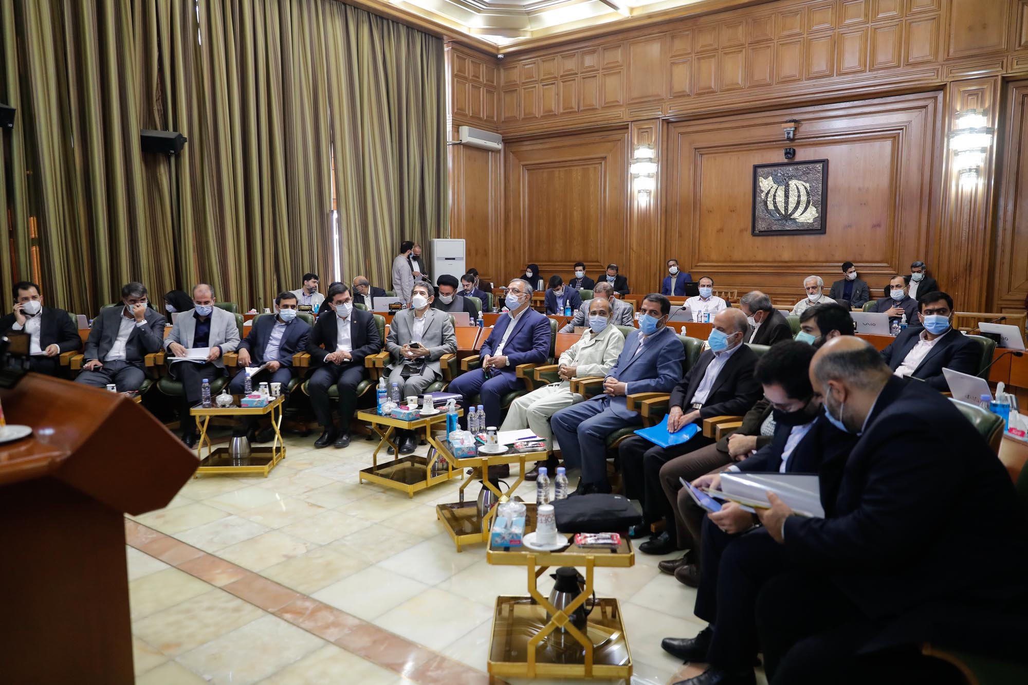 جلسه شورای شهر تهران با حضور زاکانی