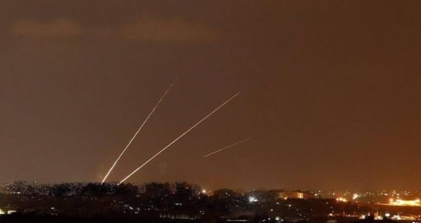 حمله موشکی غزه