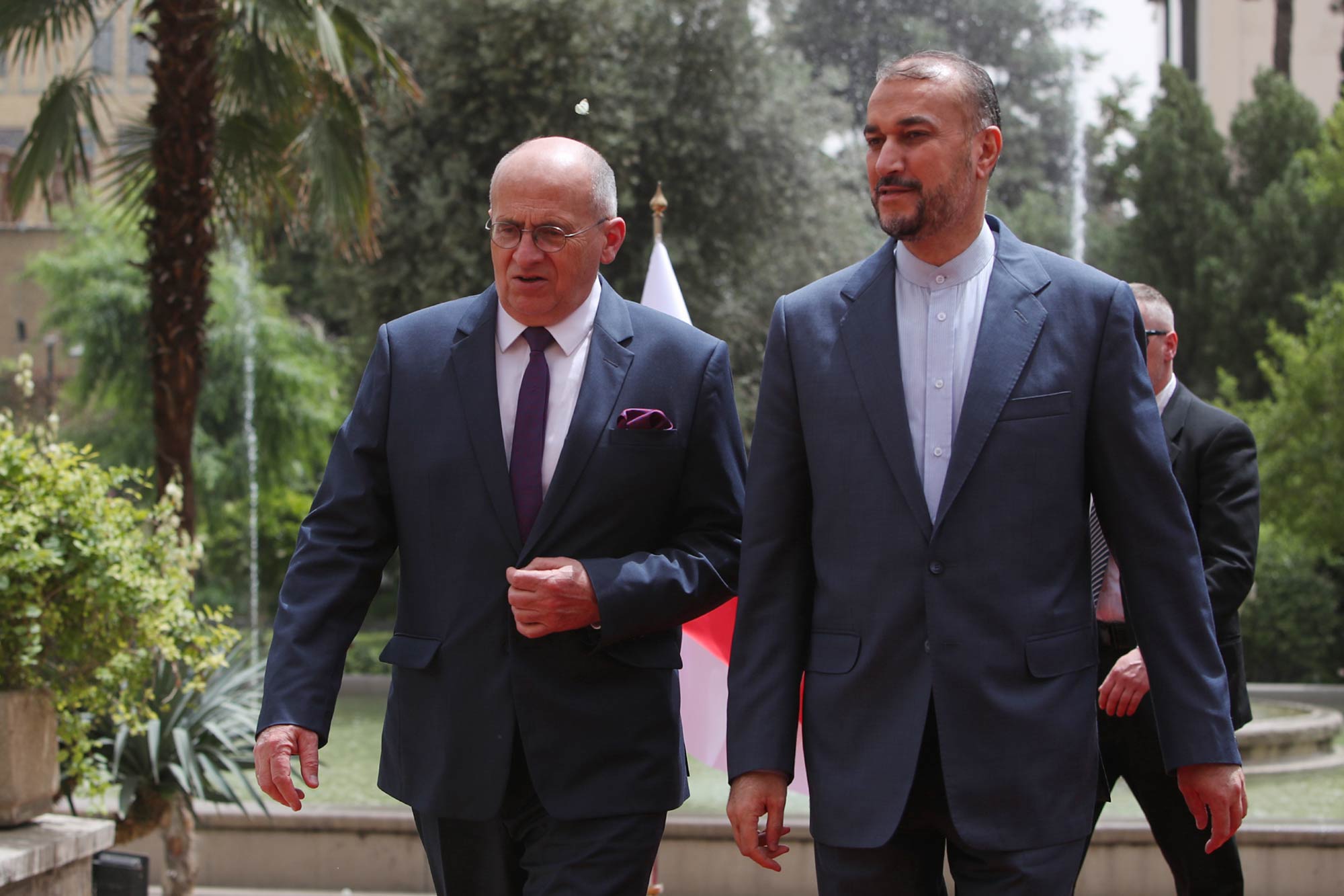 دیدار زبیگنیو رائو وزیر امور خارجه لهستان با حسین امیرعبداللهیان وزیر خارجه ایران