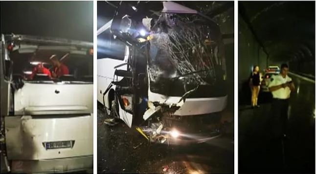 تصادف سنگین اتوبوس تیم ملی بلغارستان در گرجستان
