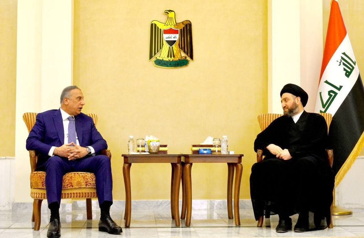 الکاظمی و عمار حکیم برای تشکیل کابینه جدید عراق رایزنی کردند