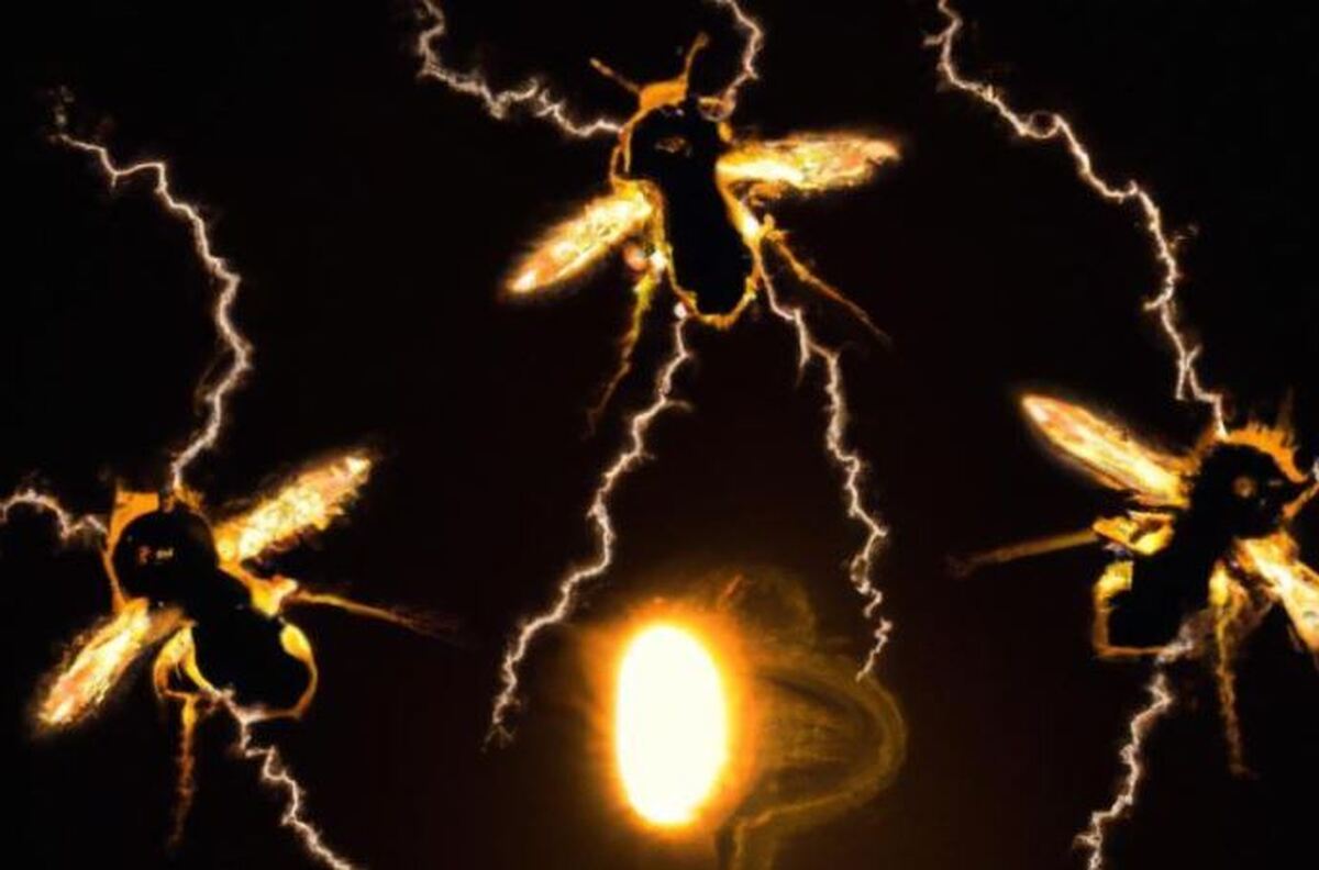 حشرات می‌توانند به اندازه یک ابر رعد و برق در اتمسفر بار الکتریکی تولید کنند