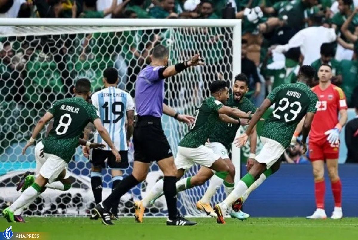نخستین شگفتی جام ۲۲ با شوک شدید عربستان به آرژانتین