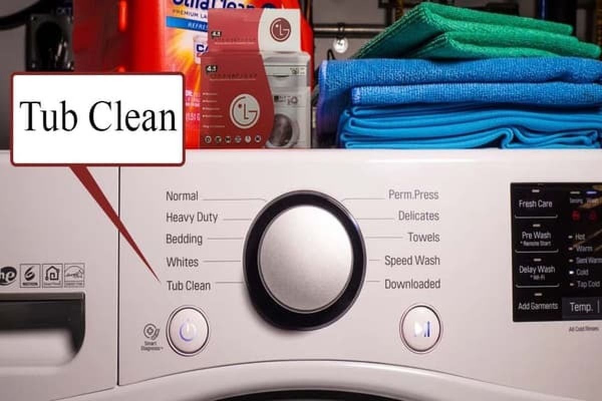 معنی tub clean در لباسشویی