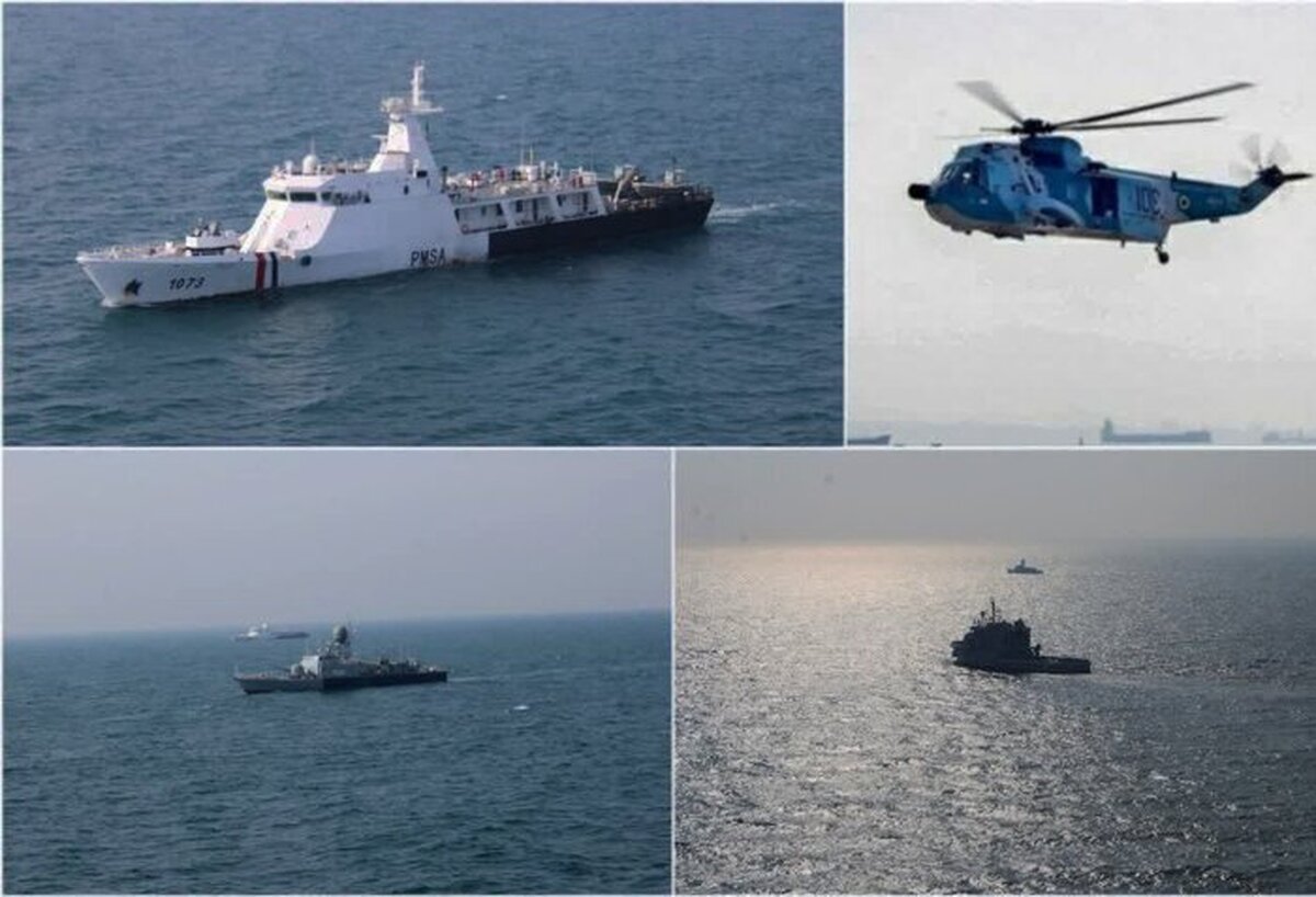 تمرین مشترک نیروی دریایی ارتش ایران و پاکستان برگزار شد