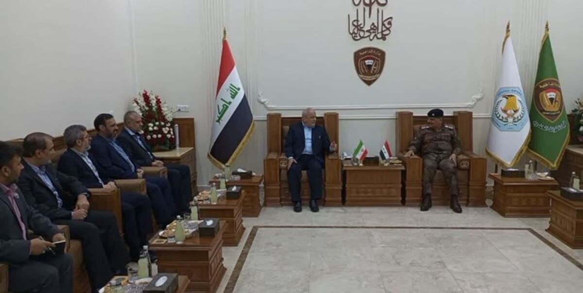 دیدار رئیس دانشگاه عالی دفاع ملی با رئیس ستاد فرماندهی مرزبانی کشور عراق