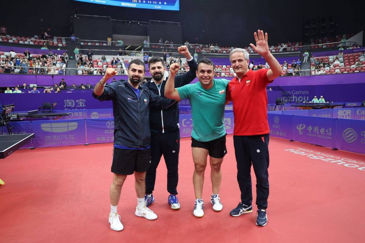 مسابقات فینال تیمی قهرمانی جهان| یک گام تا صعود تاریخی تیم ملی تنیس روی میز ایران به المپیک