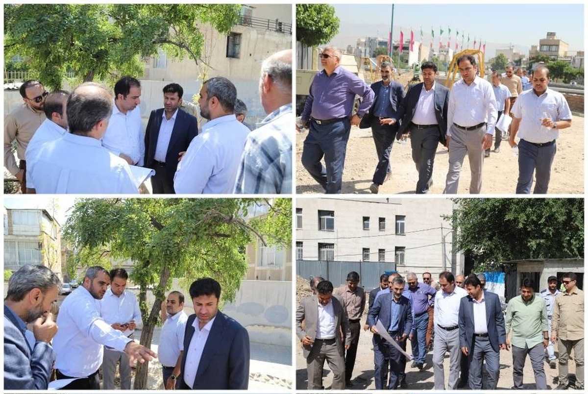  بازدید مدیران شهرداری تهران از پروژه بهسازی میدان سبلان 