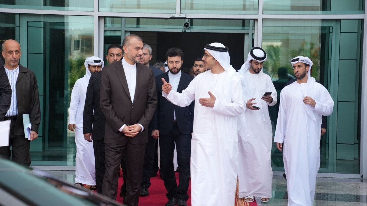 امیرعبداللهیان با وزیر خارجه امارات دیدار و گفت‌وگو کرد