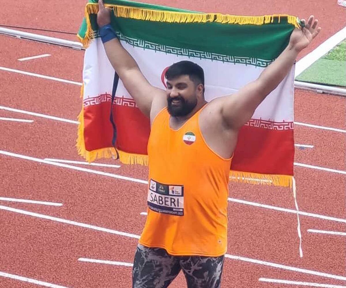 دوومیدانی قهرمانی آسیا| صابری اولین مدال آور ایران شد