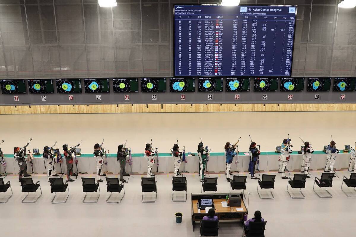 بازی‌های آسیایی هانگژو| ناکامی دختران ایران در تفنگ ۱۰ متر
