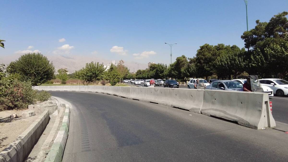 رمپ‌های ورودی و خروجی بزرگراه یادگار امام (ره) ایمن‌سازی شد