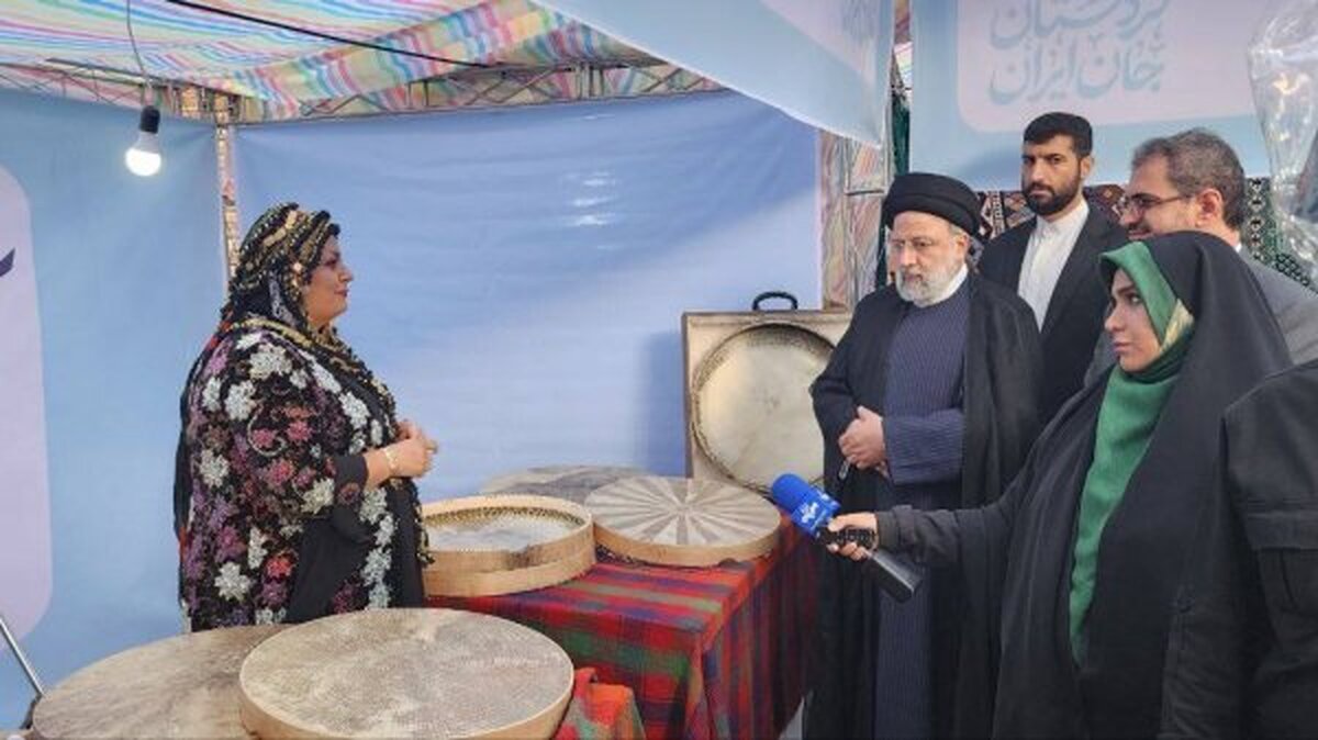رئیسی از نمایشگاه دستاوردهای بانوان کارآفرین استان کردستان بازدید کرد