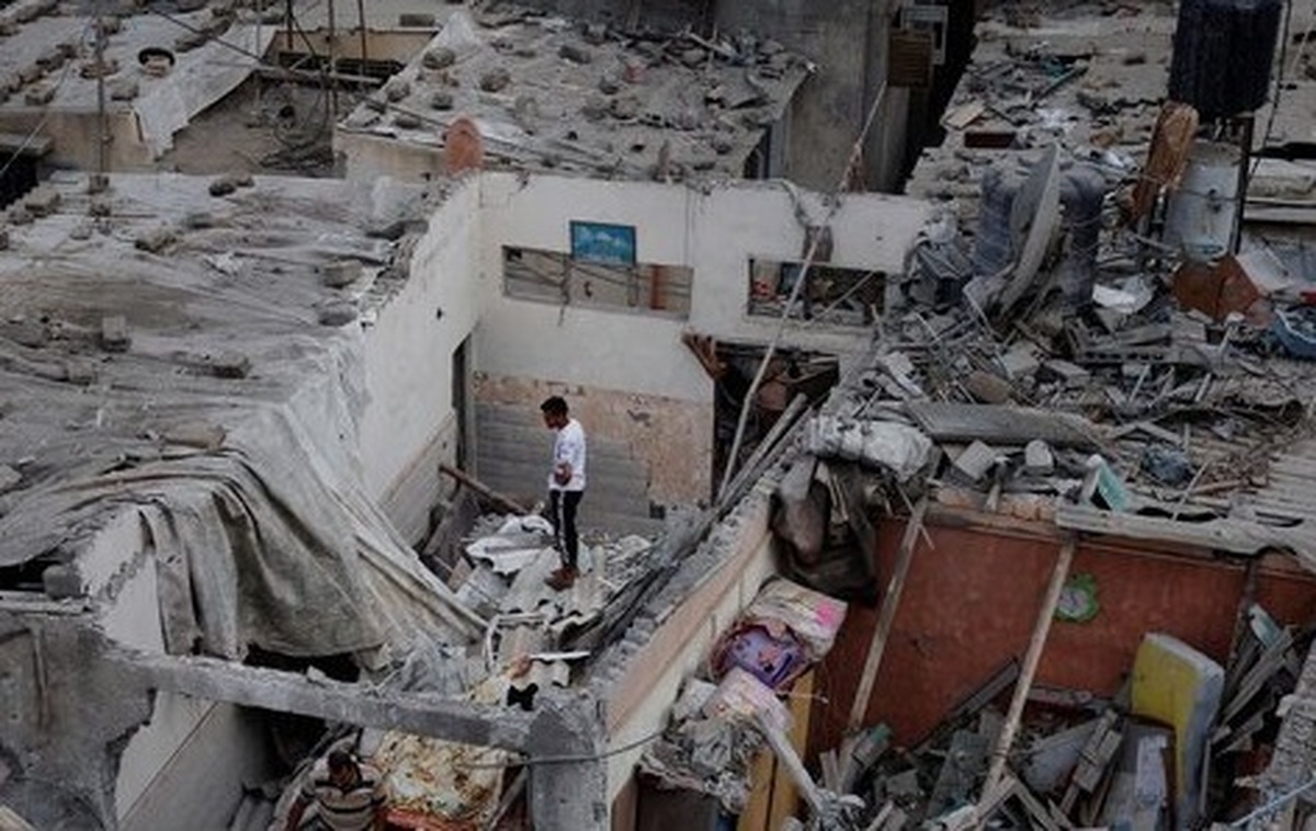 مخزن ذخیره آب ۷۰ هزار فلسطینی بمباران شد