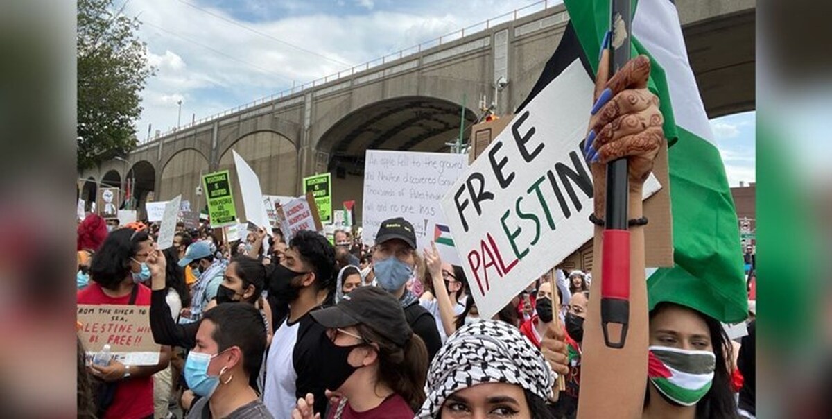 ورود معترضان حامی فلسطین به ساختمان دانشگاه میشیگان