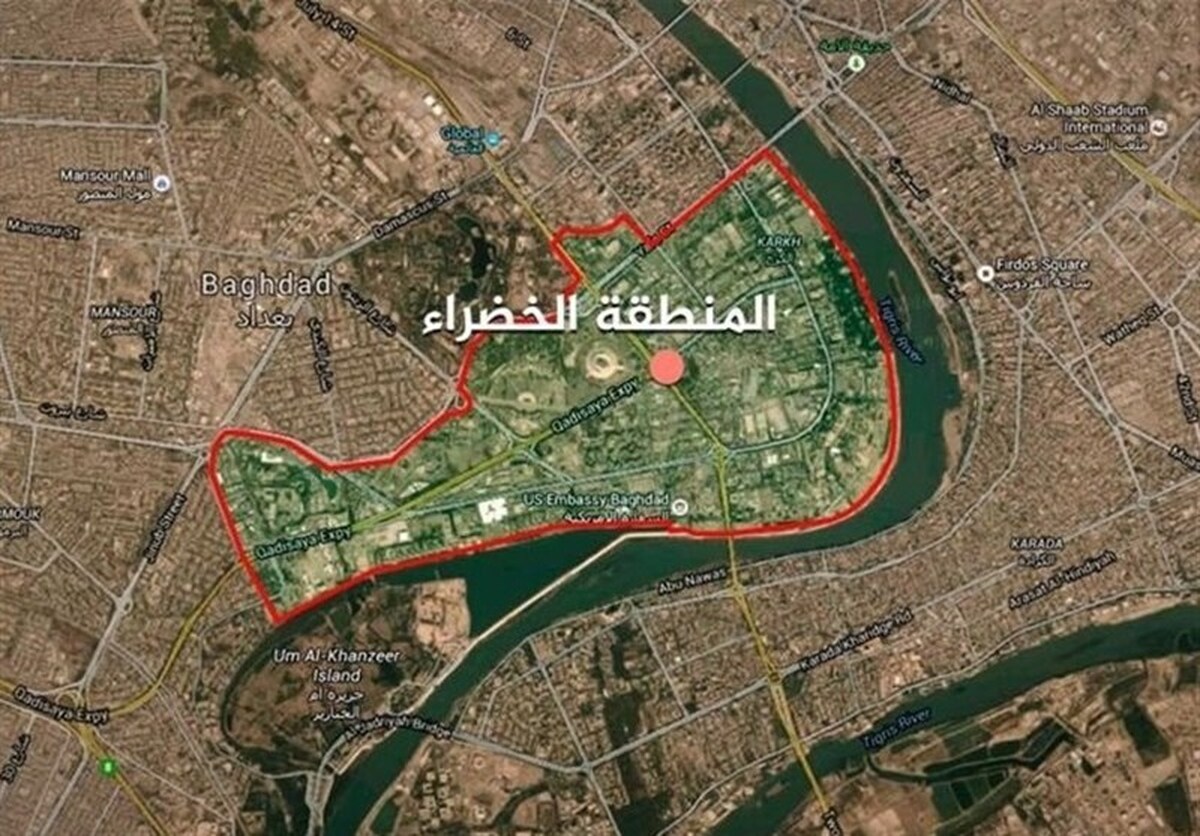 حملات راکتی به منطقه الخضراء بغداد
