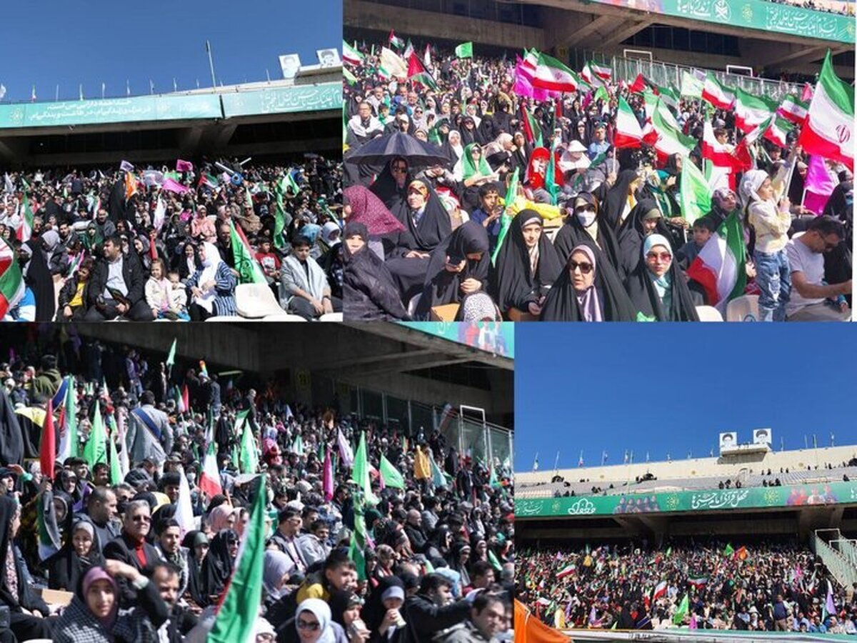 امام حسنی‌ها در ورزشگاه آزادی/ ورود همچنان ادامه دارد